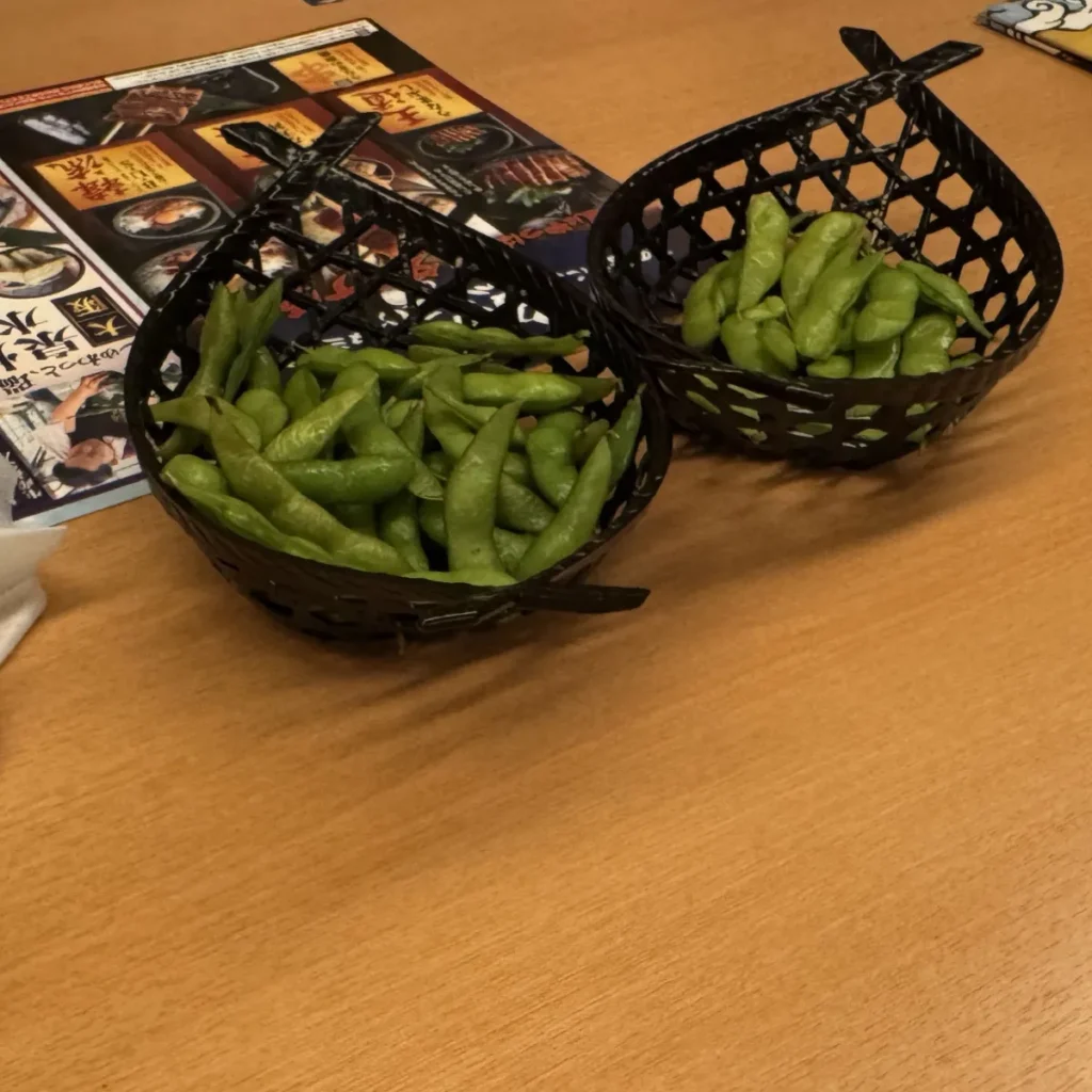 前日会での枝豆